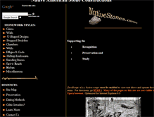 Tablet Screenshot of nativestones.com